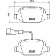 Jeu de 4 plaquettes de frein arrière BREMBO P 23 131 - Visuel 2