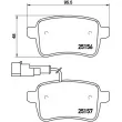 Jeu de 4 plaquettes de frein arrière BREMBO P 23 133 - Visuel 2