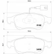 Jeu de 4 plaquettes de frein avant BREMBO P 23 148 - Visuel 2