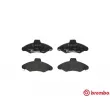 Jeu de 4 plaquettes de frein avant BREMBO P 24 045 - Visuel 1