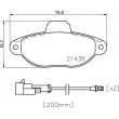 Jeu de 4 plaquettes de frein avant BREMBO P 24 147 - Visuel 2