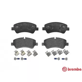 Jeu de 4 plaquettes de frein arrière BREMBO P 24 160