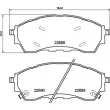 Jeu de 4 plaquettes de frein avant BREMBO P 24 225 - Visuel 2