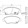 Jeu de 4 plaquettes de frein avant BREMBO P 28 024 - Visuel 2