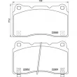 Jeu de 4 plaquettes de frein avant BREMBO P 28 099 - Visuel 2