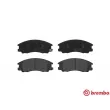 Jeu de 4 plaquettes de frein avant BREMBO P 30 017 - Visuel 1