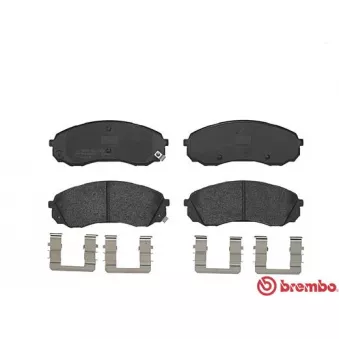 Jeu de 4 plaquettes de frein avant BREMBO P 30 041