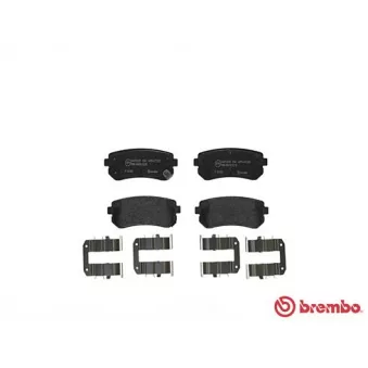 Jeu de 4 plaquettes de frein arrière BREMBO P 30 051