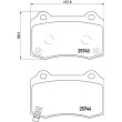 Jeu de 4 plaquettes de frein arrière BREMBO P 30 074 - Visuel 2