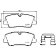 Jeu de 4 plaquettes de frein arrière BREMBO P 30 085 - Visuel 2