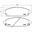 Jeu de 4 plaquettes de frein avant BREMBO P 37 010 - Visuel 2