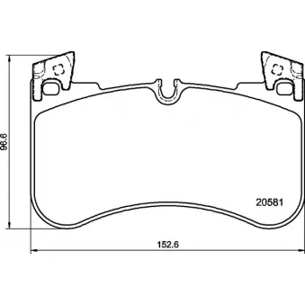 Jeu de 4 plaquettes de frein avant BREMBO P 44 029