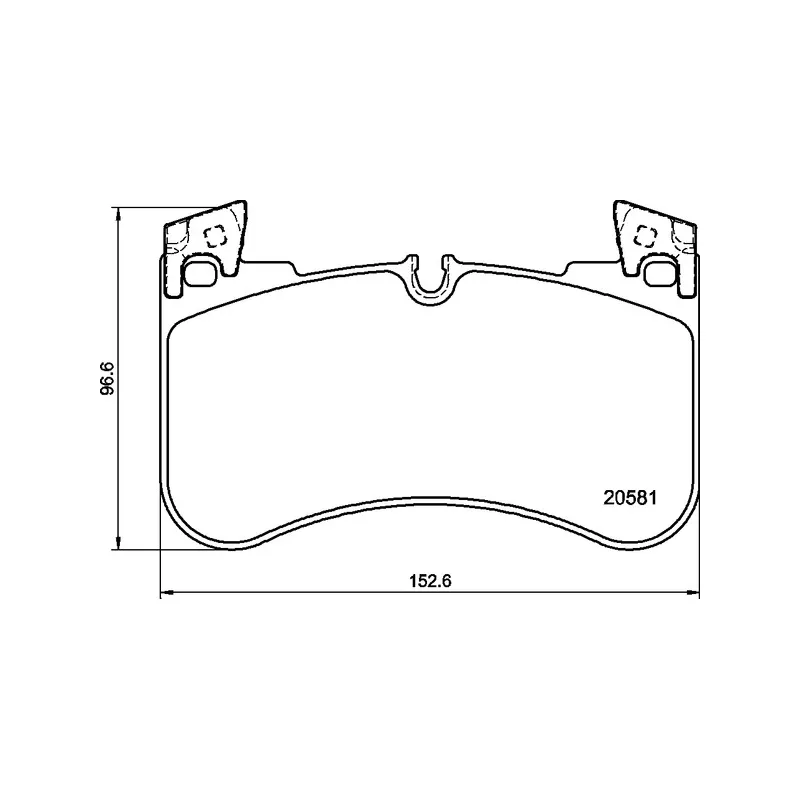 Jeu de 4 plaquettes de frein avant BREMBO P 44 029