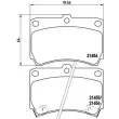 Jeu de 4 plaquettes de frein avant BREMBO P 49 016 - Visuel 2