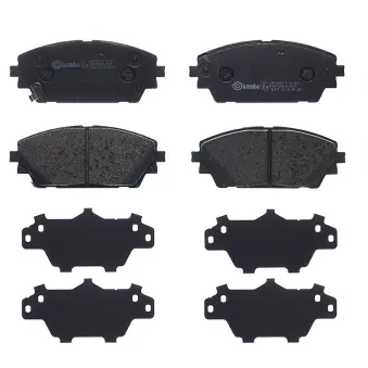 Jeu de 4 plaquettes de frein avant BREMBO P 49 065