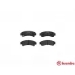 Jeu de 4 plaquettes de frein arrière BREMBO P 56 063 - Visuel 1