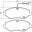 Jeu de 4 plaquettes de frein avant BREMBO P 56 066 - Visuel 2