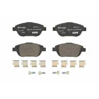 Jeu de 4 plaquettes de frein avant BREMBO P 61 103X