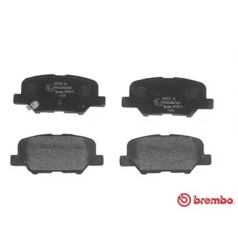 Jeu de 4 plaquettes de frein arrière BREMBO P 61 111