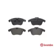 Jeu de 4 plaquettes de frein avant BREMBO P 61 117 - Visuel 1