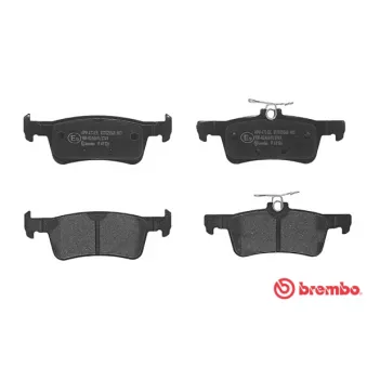 Jeu de 4 plaquettes de frein arrière BREMBO P 61 126