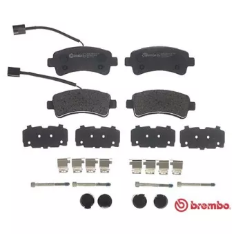 Jeu de 4 plaquettes de frein arrière BREMBO P 61 130