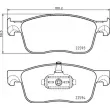 Jeu de 4 plaquettes de frein avant BREMBO P 61 134 - Visuel 2