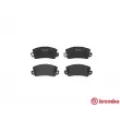 Jeu de 4 plaquettes de frein avant BREMBO P 68 001 - Visuel 1