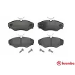 Jeu de 4 plaquettes de frein avant BREMBO P 68 055 - Visuel 1