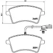 Jeu de 4 plaquettes de frein avant BREMBO P 68 058 - Visuel 2