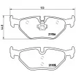 Jeu de 4 plaquettes de frein arrière BREMBO P 71 006 - Visuel 2