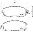 Jeu de 4 plaquettes de frein avant BREMBO P 78 021 - Visuel 2