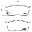 Jeu de 4 plaquettes de frein avant BREMBO P 79 020 - Visuel 2