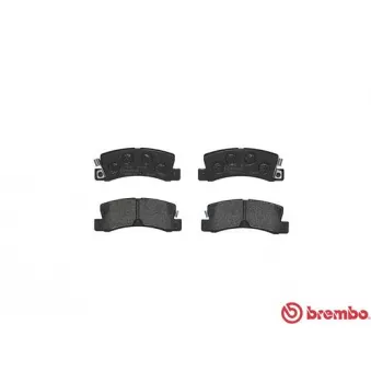 Jeu de 4 plaquettes de frein arrière BREMBO P 83 015