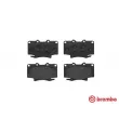 Jeu de 4 plaquettes de frein avant BREMBO P 83 025 - Visuel 1