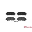 Jeu de 4 plaquettes de frein avant BREMBO P 83 028 - Visuel 1