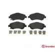 Jeu de 4 plaquettes de frein avant BREMBO P 83 046 - Visuel 1