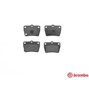 Jeu de 4 plaquettes de frein arrière BREMBO P 83 057