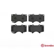 Jeu de 4 plaquettes de frein avant BREMBO P 83 066 - Visuel 1