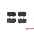 Jeu de 4 plaquettes de frein avant BREMBO P 83 069 - Visuel 1