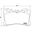 Jeu de 4 plaquettes de frein avant BREMBO P 83 075 - Visuel 2