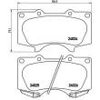 Jeu de 4 plaquettes de frein avant BREMBO P 83 102 - Visuel 2