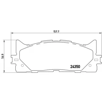 Jeu de 4 plaquettes de frein avant BREMBO P 83 117X