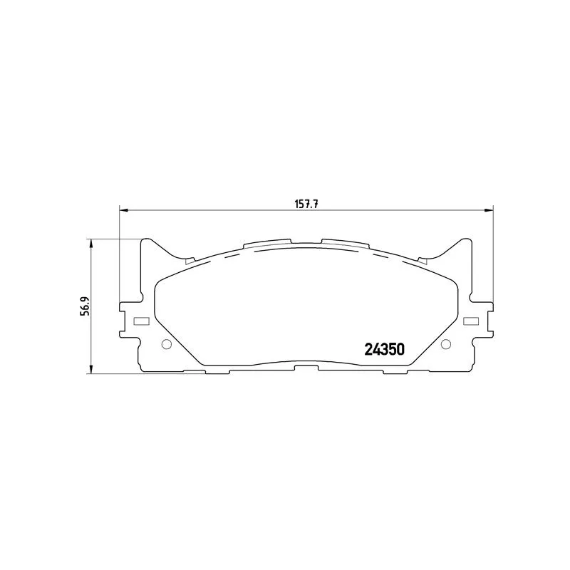 Jeu de 4 plaquettes de frein avant BREMBO P 83 117X