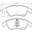 Jeu de 4 plaquettes de frein avant BREMBO P 85 145 - Visuel 2