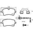 Jeu de 4 plaquettes de frein arrière BREMBO P 85 150X - Visuel 2