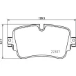 Jeu de 4 plaquettes de frein arrière BREMBO P 85 161 - Visuel 2