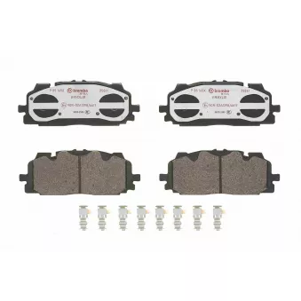 Jeu de 4 plaquettes de frein avant BREMBO P 85 165X