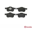 Jeu de 4 plaquettes de frein avant BREMBO P 86 016 - Visuel 1