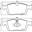 Jeu de 4 plaquettes de frein avant BREMBO P 86 026 - Visuel 2